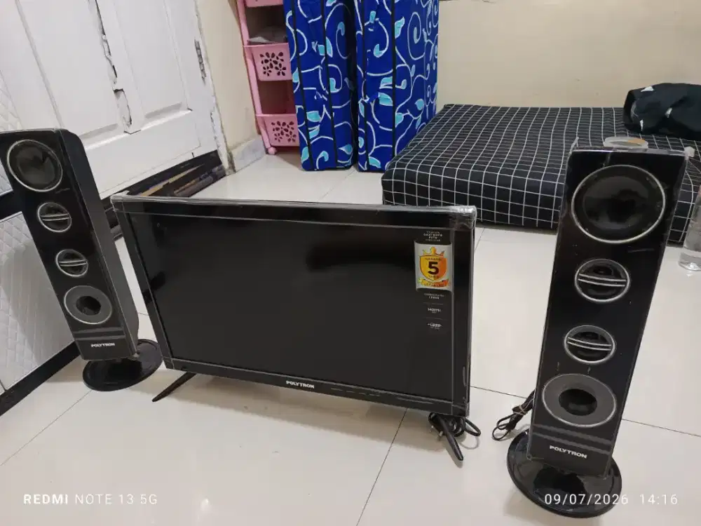 TV Polytron 24 inch + Speaker