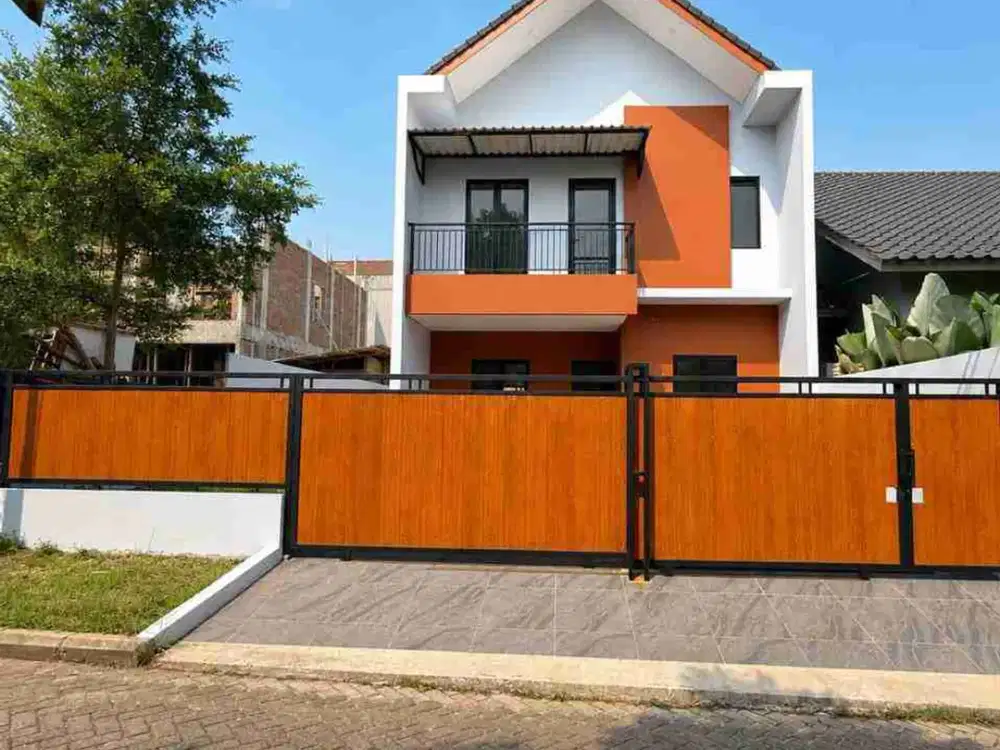RUMAH BARU 2 LANTAI DIBANGUN DARI KAVLING DI GRIYA LOKA BSD CITY (MRB75)