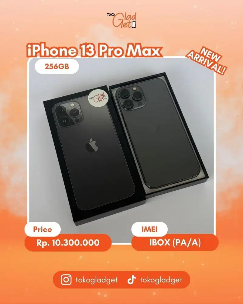 iPhone 13 Promax 256 Gb wx IBOX
