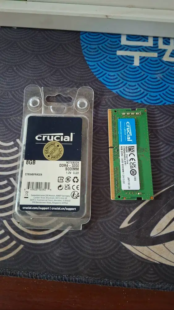RAM Laptop 8GB DDR4 3200MT/s Crucial CL22