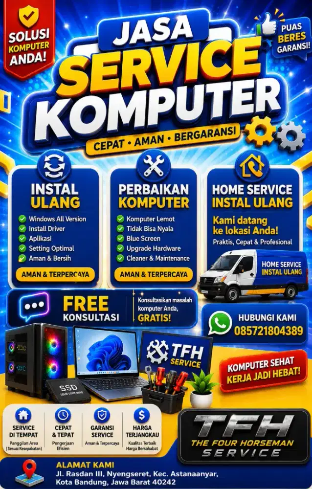 Instal Ulang / Service Panggilan TFH Service