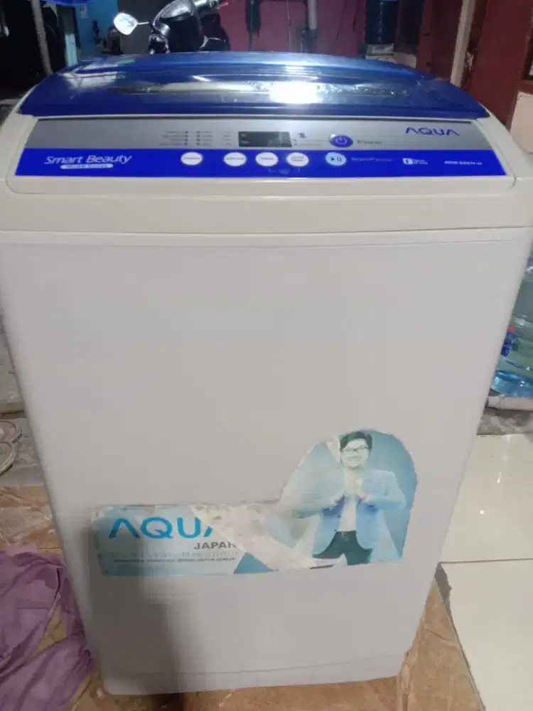 Mesin cuci otomatis aqua 8.5kg