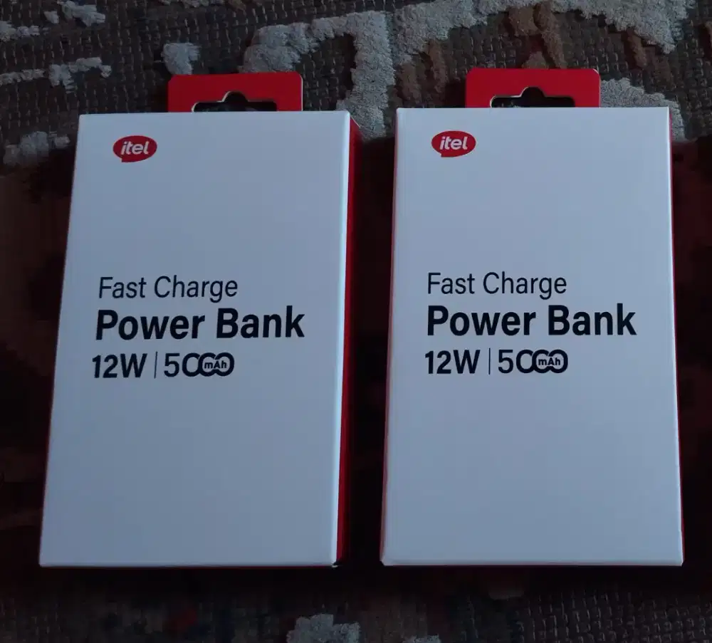 POWERBANK ITEL 5000 MAH FAST CHARGING GARANSI RESMI