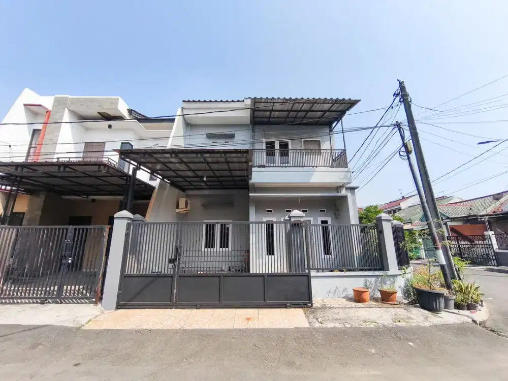 Rumah Hadap Timur SHM Luas 10 Mnt ke Plaza Taman Harapan Baru J-51826