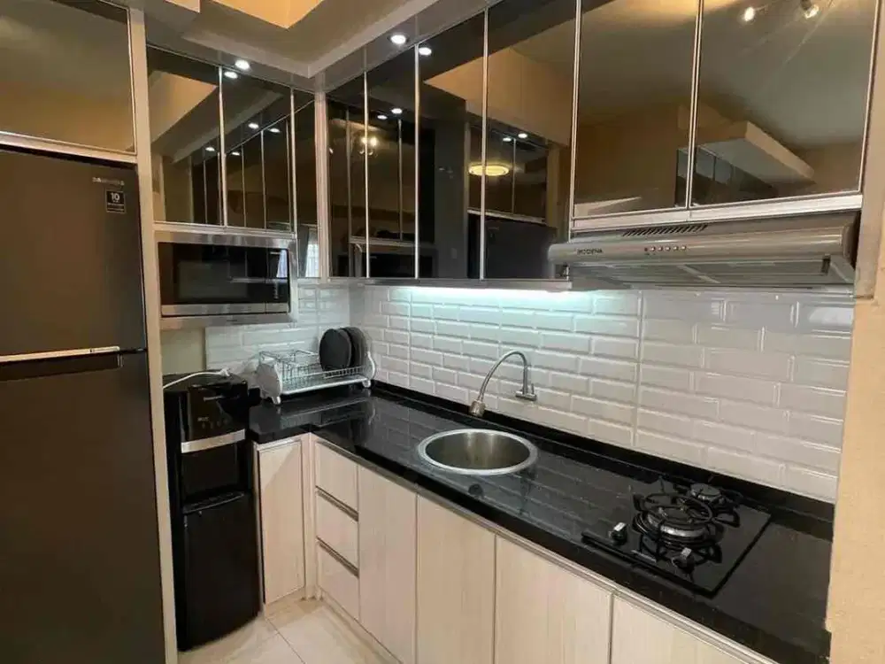 apartemen pakubuwono terrace tipe 2BR interior rapi mewah