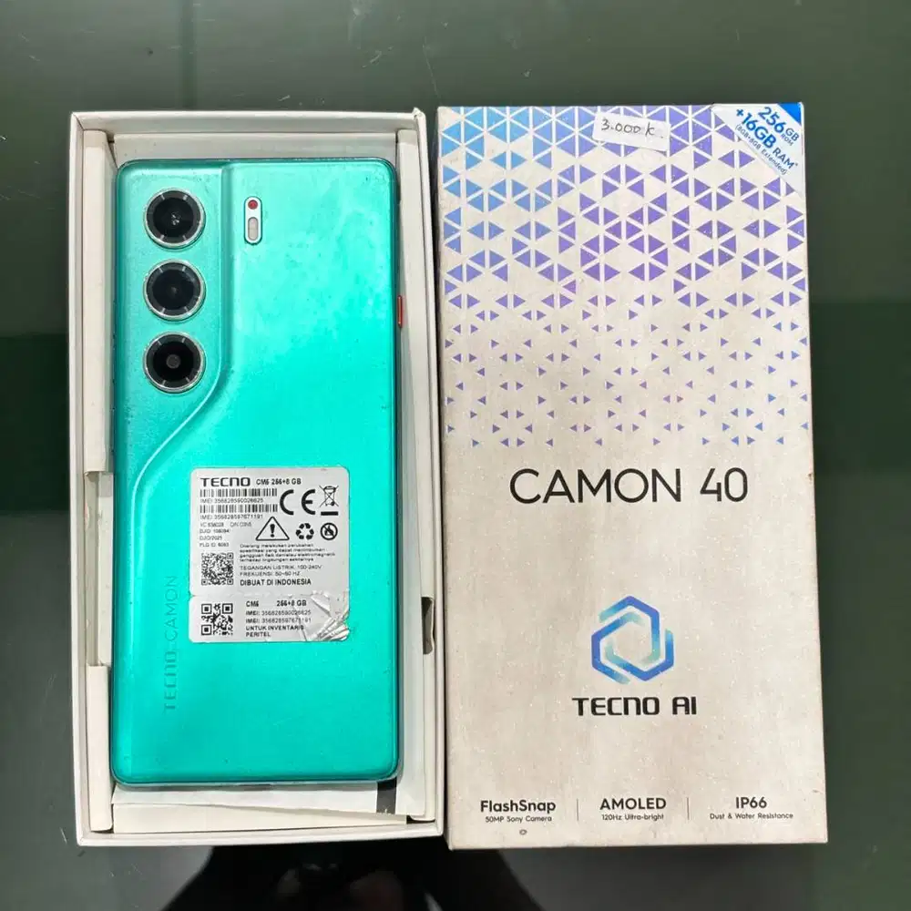 Tecno Camon 40 RAM 8GB/256GB Fulsset All Normal