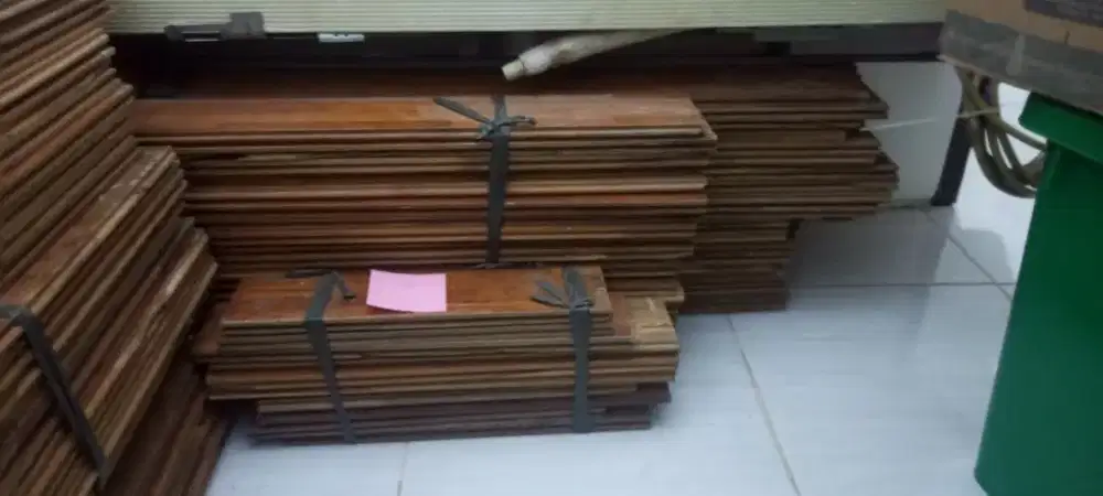 Parquet Jati Bekas Kondisi Sangat Baik