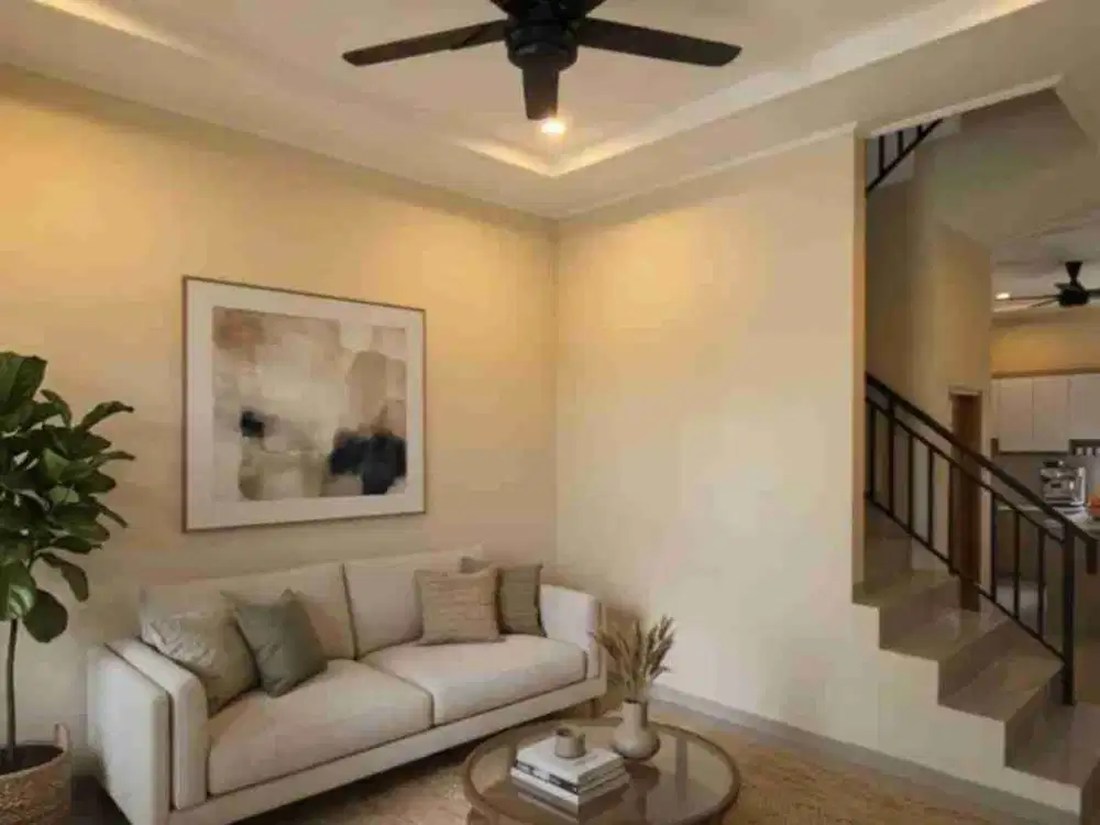 dijual rumah 3 lantai di sunter jaya semi furnished