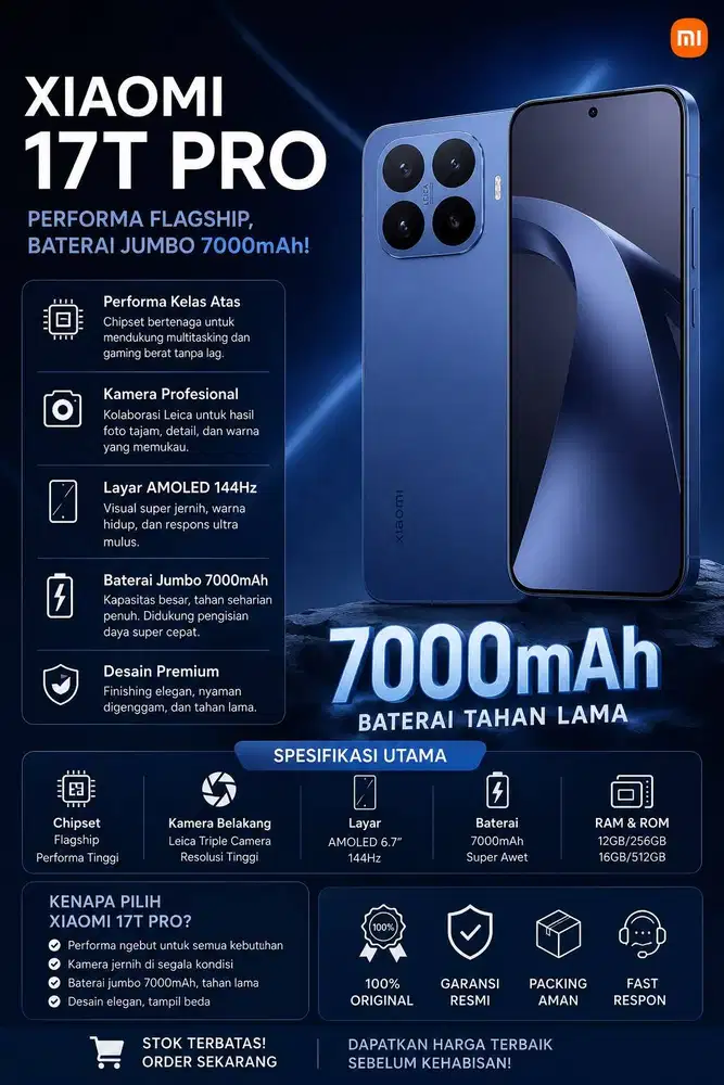 XIAOMI 17T PRO RAM 12/512