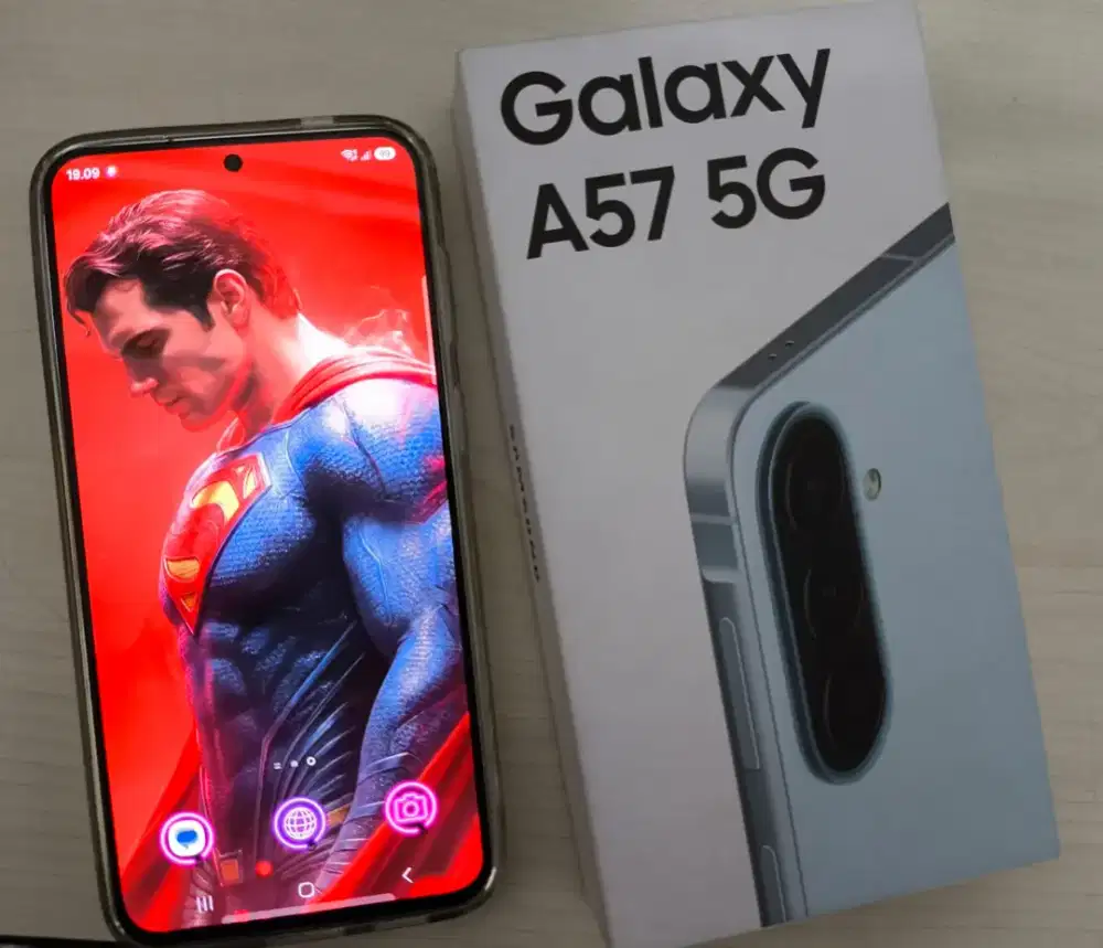 Dijual Samsung A57 12GB/256 98% mulus seperti baru