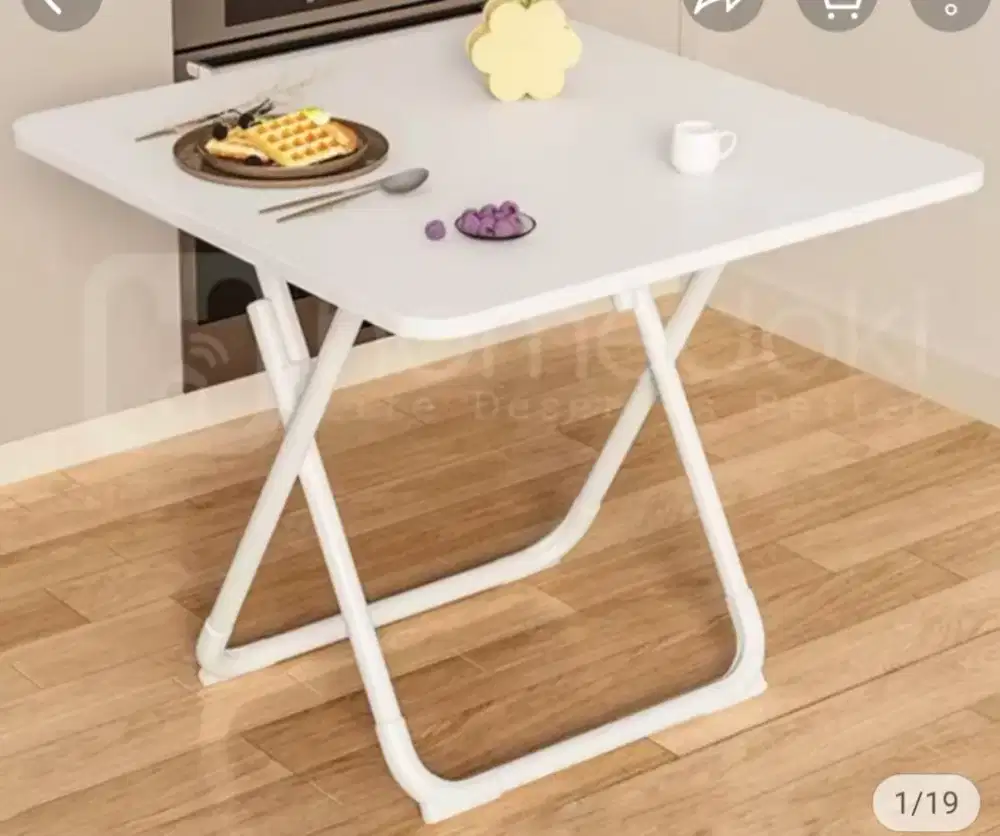 Meja portable, terkesan cantik dan bersih