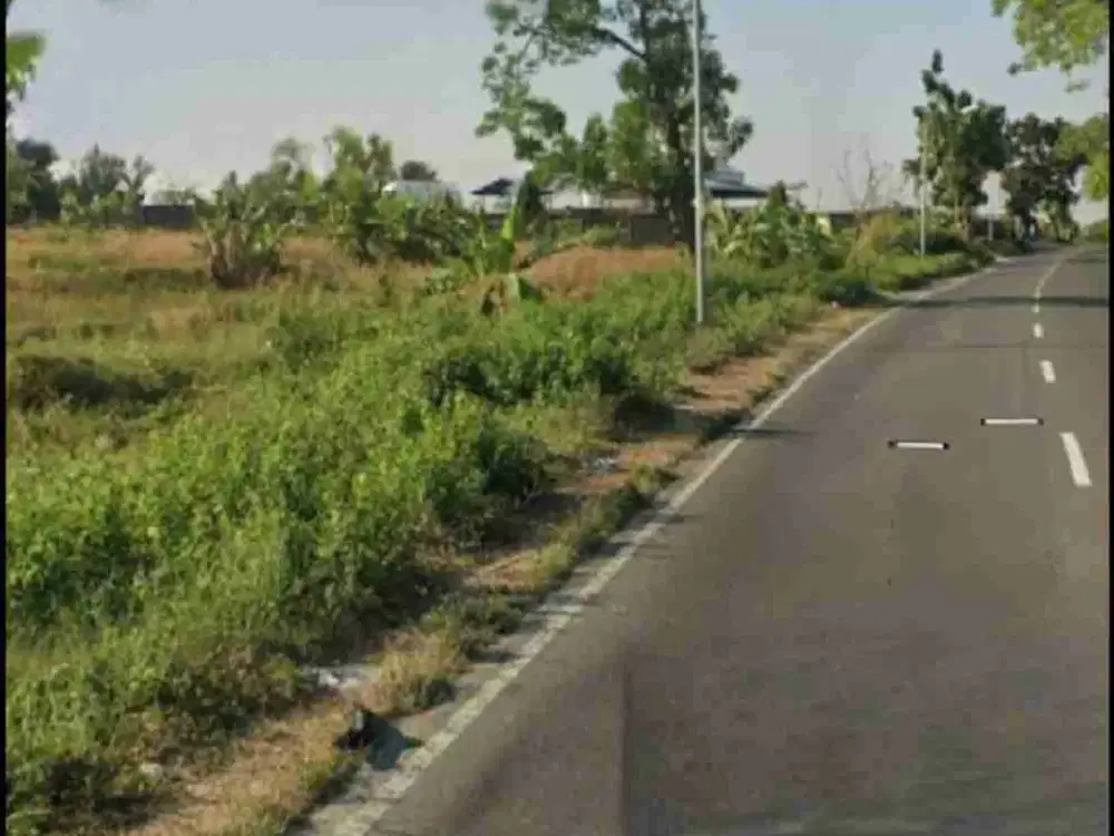Dijual tanah di raya mantub , perbatasan desa Wonokromo dan Lopang Lamongan jawa timur