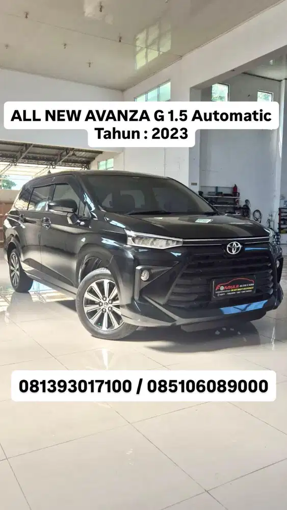 ALL NEW AVANZA G 1.5 Automatic
Tahun : 2023,