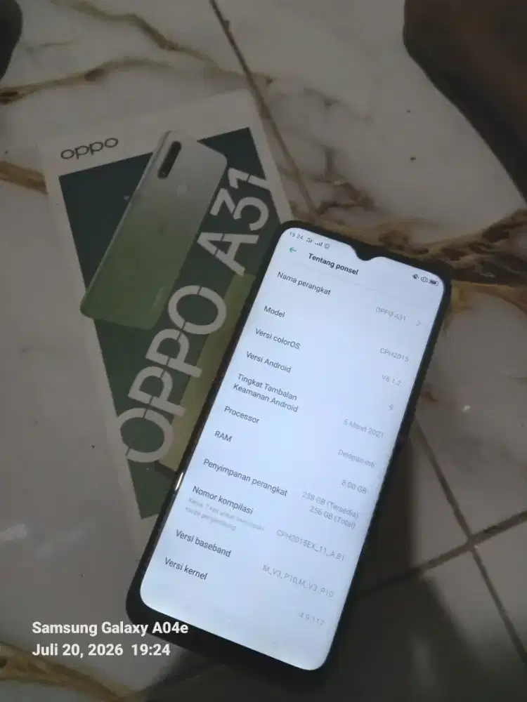 Jual hp oppo a31 ram 8/256