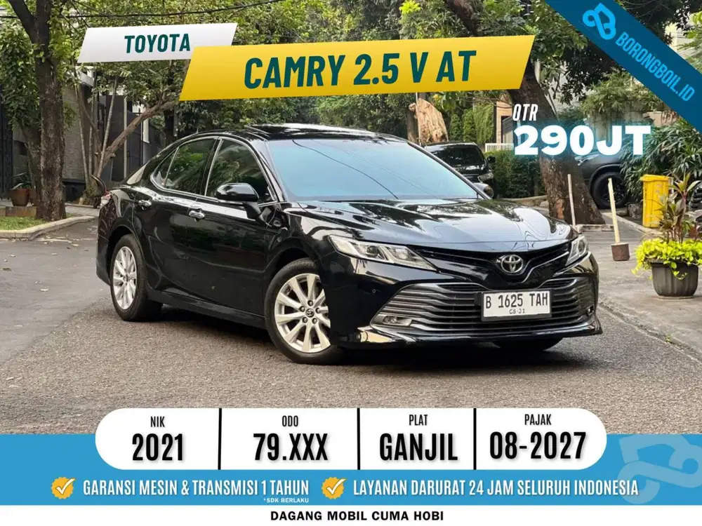 TOYOTA CAMRY 2.5 V AT 2021 HITAM