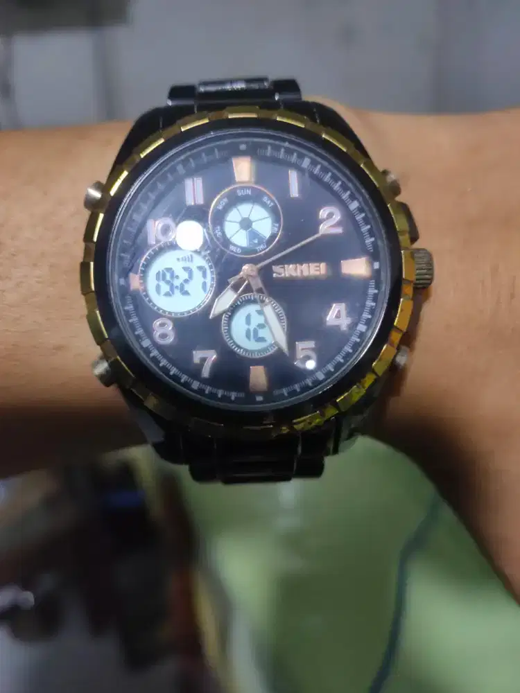 SKMEI jam tangan analog digital pria AD1021