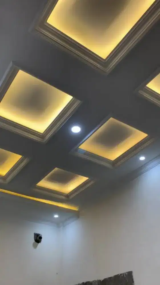 Plafon almunium kaca partisi granit