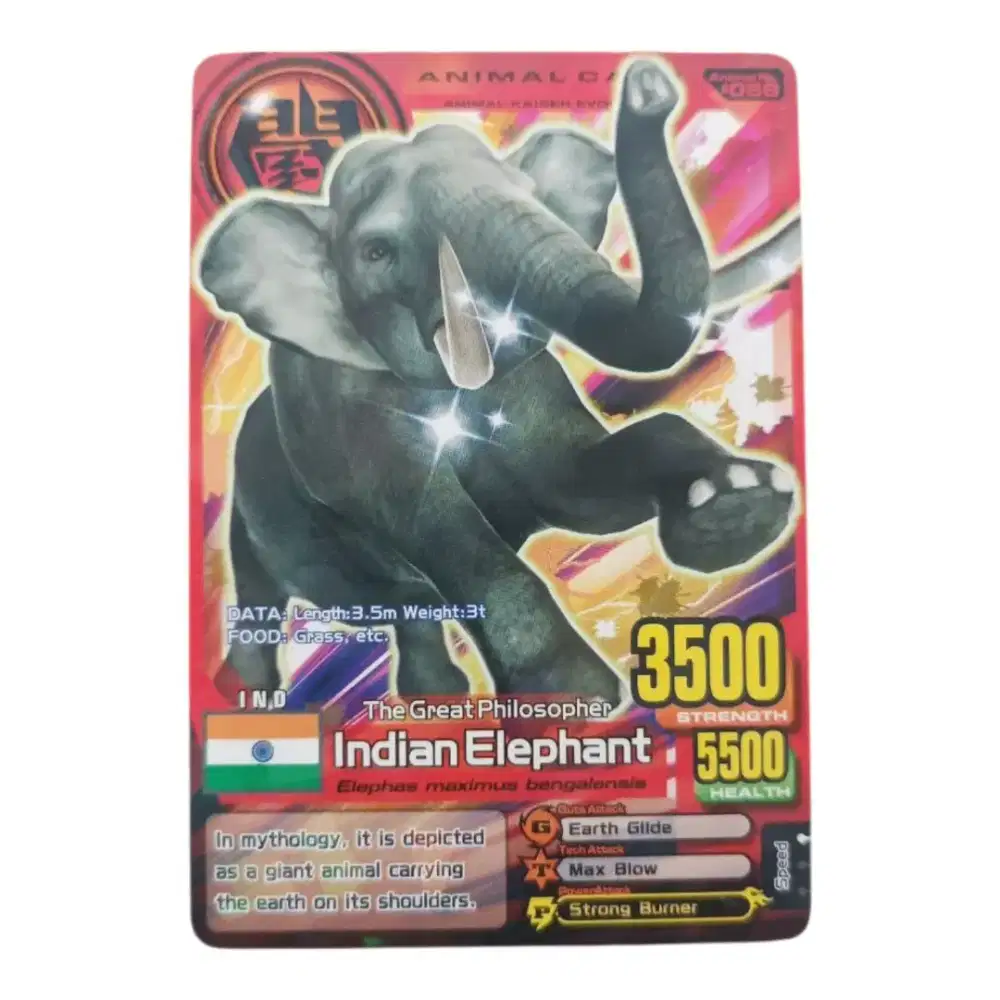 0098 - Namco Bandai Games inc - Kartu Animal Kaiser Indian Elephant