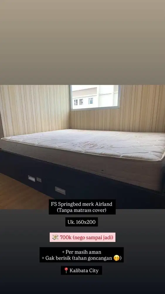 For Sale Springbed Airland 160x200