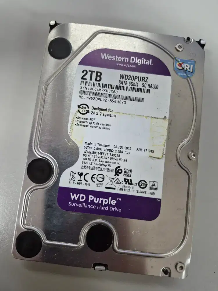 Hardisk WD 2TB (2000GB)
