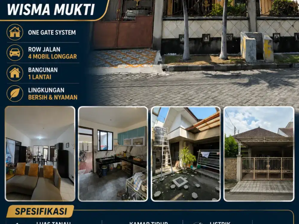 Dijual Rumah Siap Huni Klampis Wisma Mukti