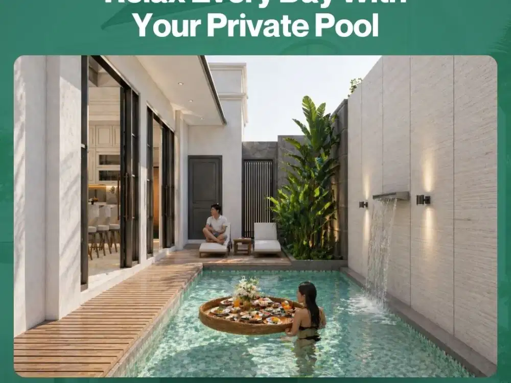 Dijual Rumah Baru Private Pool Godean Jogja SHM Siap AJB
