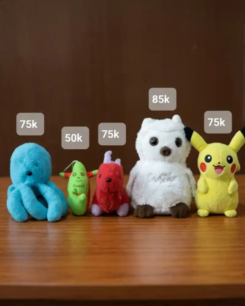 Boneka Mewah
Uk 15-30cm