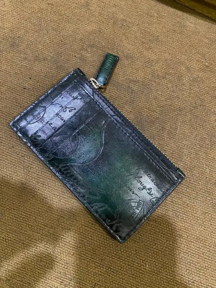 Berluti card holder zipper kaligrapi maxi long original net price