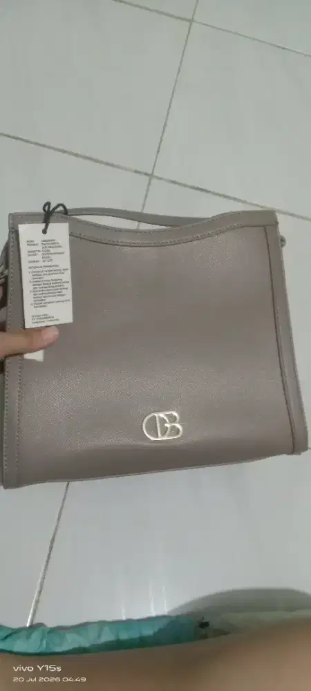 Tas Wanita Obermain Original Warna Beige New