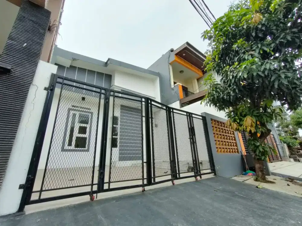DIJUAL RUMAH MINIMALIS MEZZANINE DI PERUIMAHAN GRAHA HARAPAN BUMYAGARA, MUSTIKAJAYA