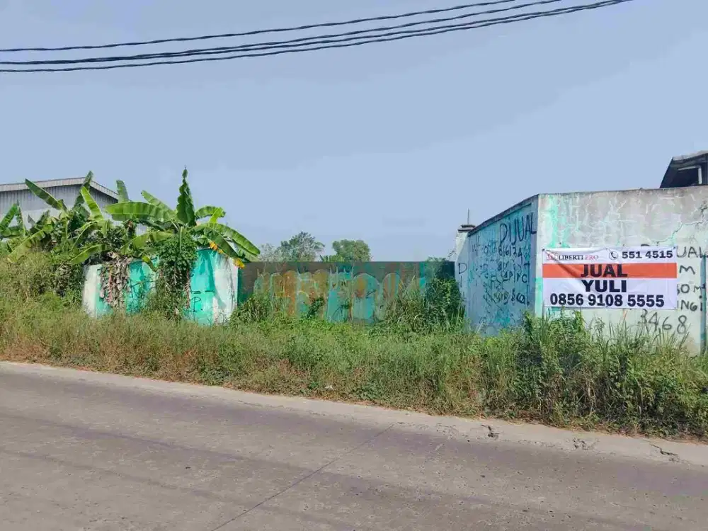 tanah/kavling di pinggir jalan harga murah