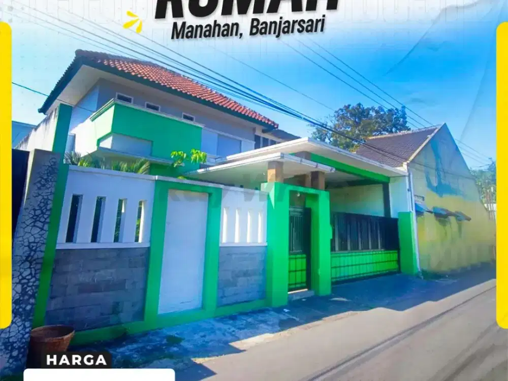 Dijual Rumah Mewah 2 Lantai Strategis Area Premium Elit di Jl Srikatan Manahan Banjarsari Surakarta
