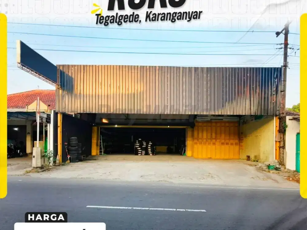 Dijual Ruko Strategis Luas Istimewa Sangat Cocok untuk Ruang Usaha di Tegalgede Karanganyar