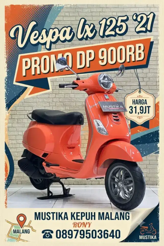 PROMO DP 900RB‼️VESPA LX 125 I GET TH 2021 WARNA TERBARU MULUS TERAWAT