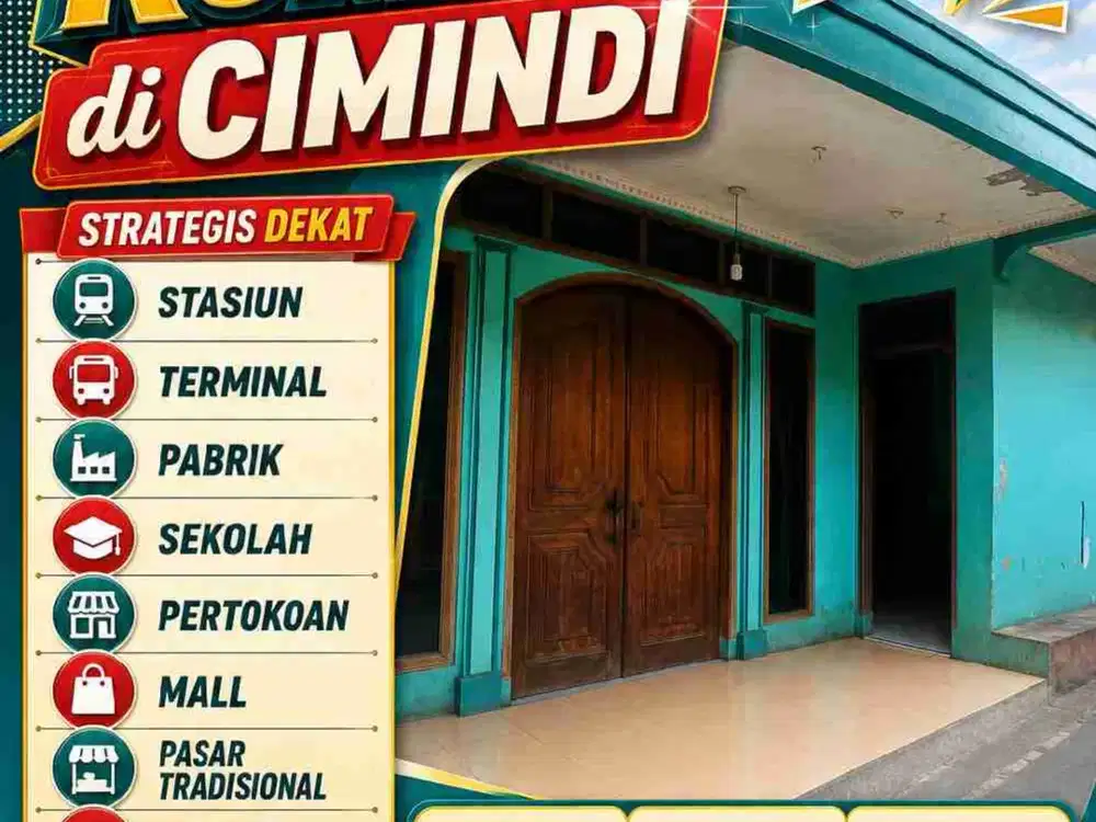 Jual Rumah di Cimindi, Super Strategis, 5 Kamar, 2 Lantai