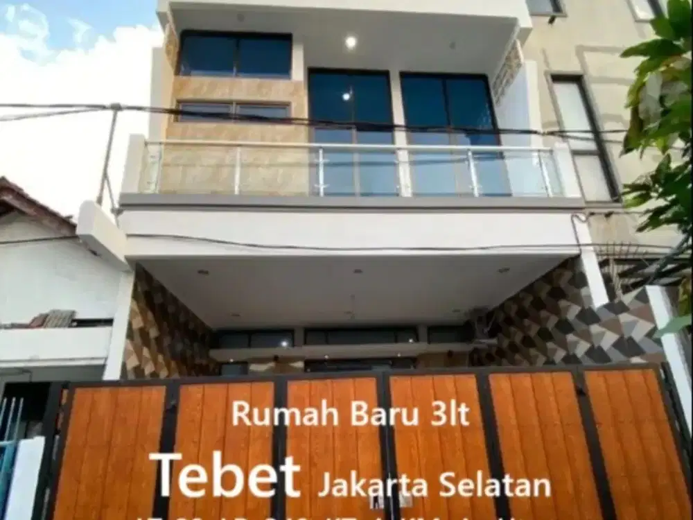 JK392 Rumah Baru 3 Lt Mewah dan Semi Furnished di Tebet Timur, Jakarta