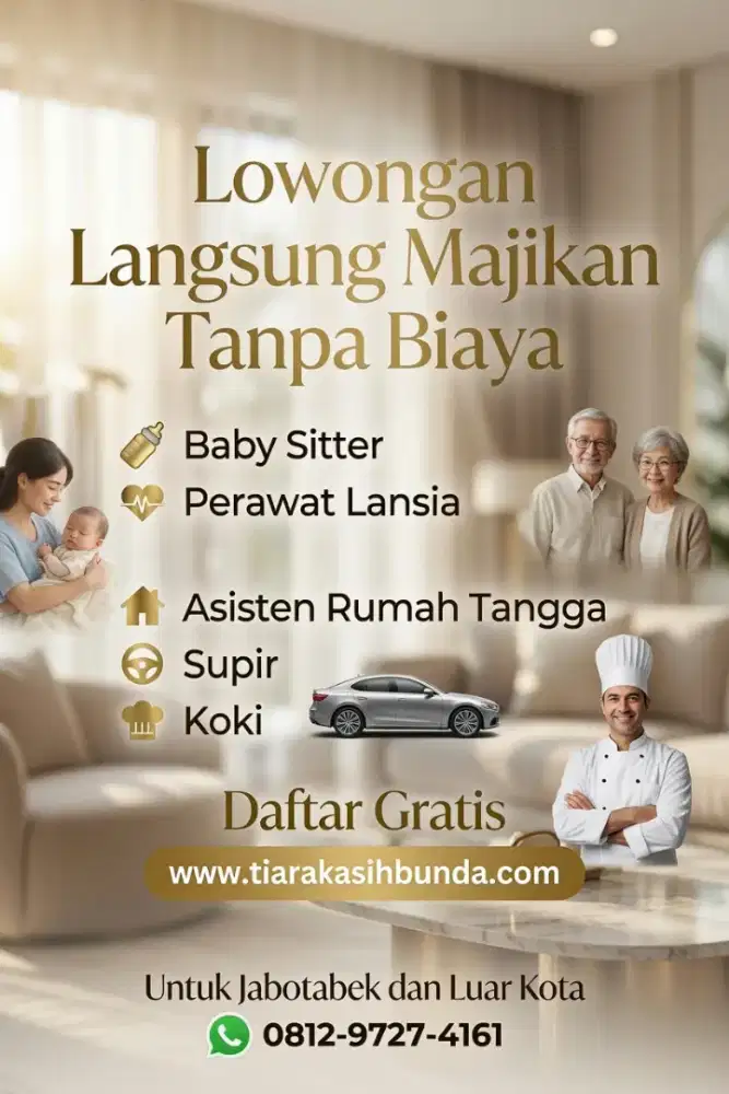 Banyak Job: Baby Sitter ART & Perawat Lansia Terpercaya Terakreditasi