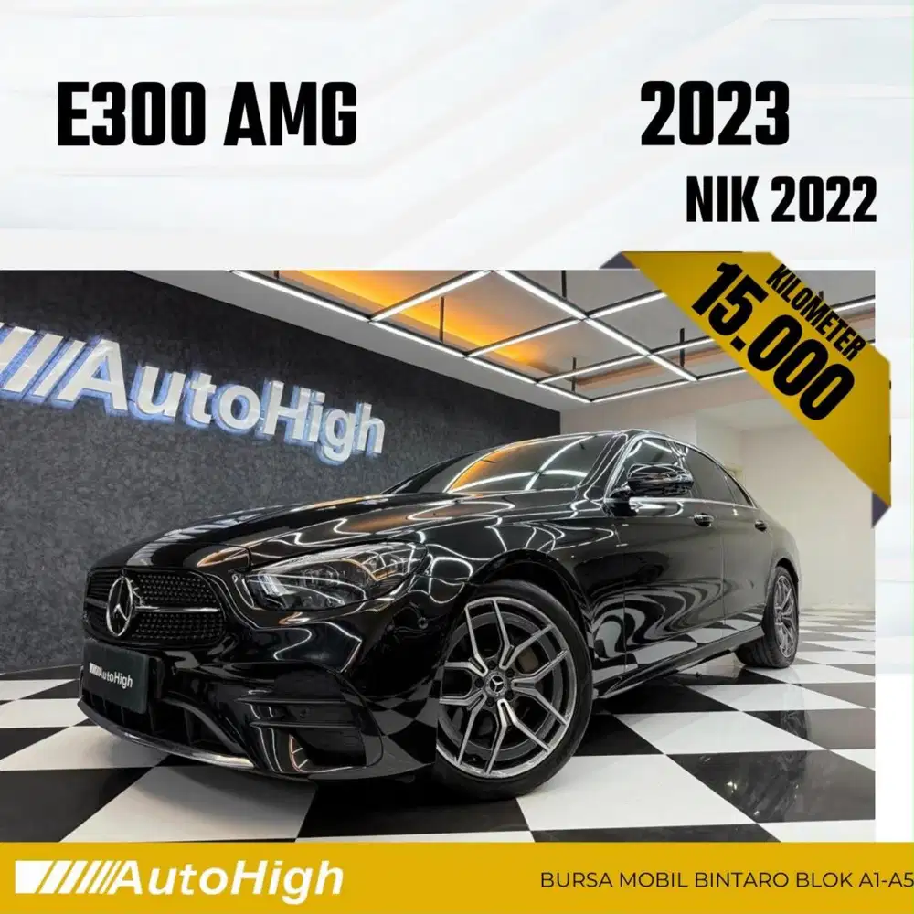 DP10% [Km15.000] E300 AMG 2022 Black Reg 2023 #AUTOHIGH