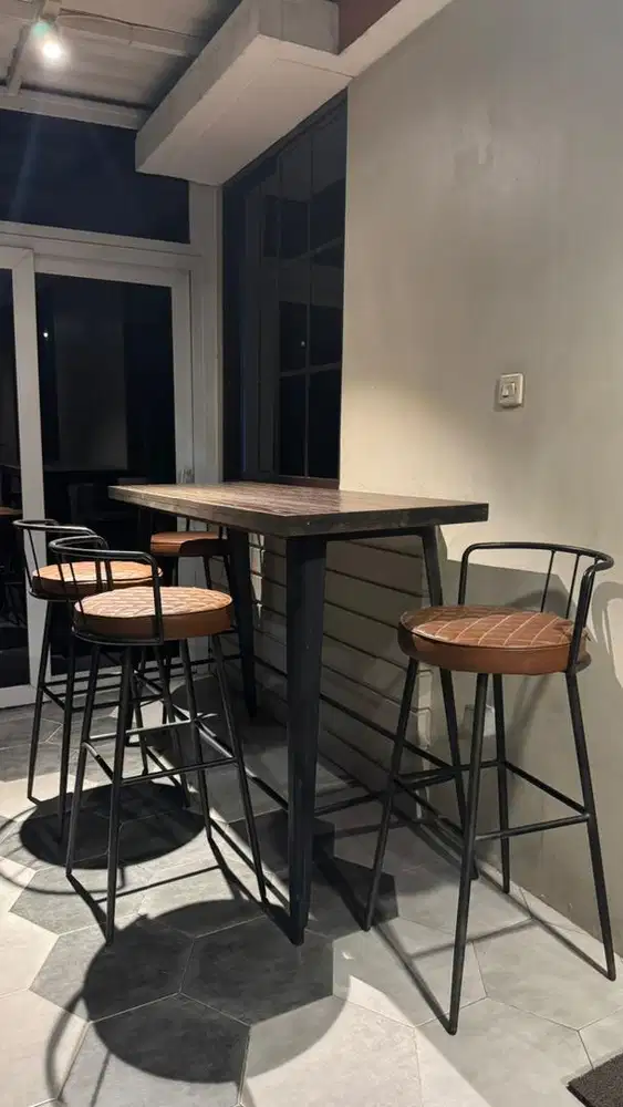 Jual Cepat Set Meja Makan Kayu Bar
