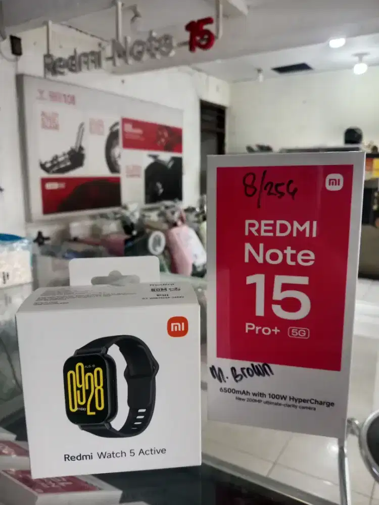Promo Pembelian Redmi Note 15pro+ free gift Redmi Watch 5 active lohh