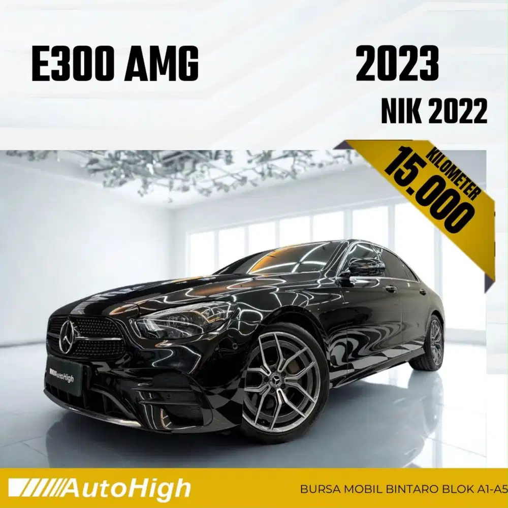DP10% [Km15.000] E300 AMG 2022 Black Reg 2023 #AUTOHIGH