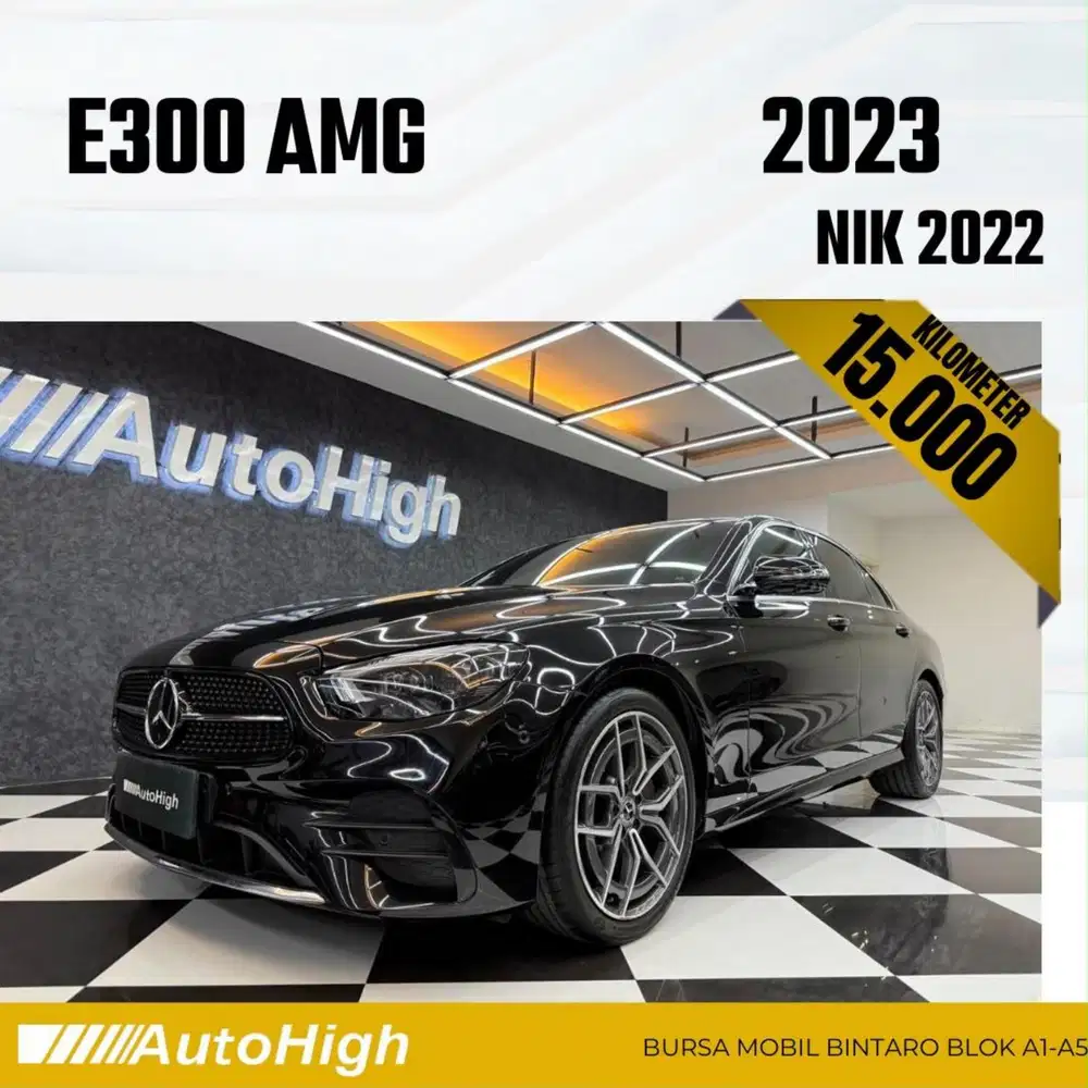 DP10% [Km15.000] E300 AMG 2022 Black Reg 2021 #AUTOHIGH