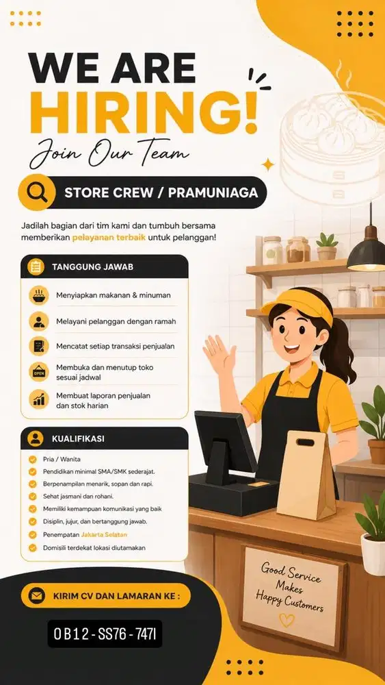 Loker Jaga Toko Dimsum