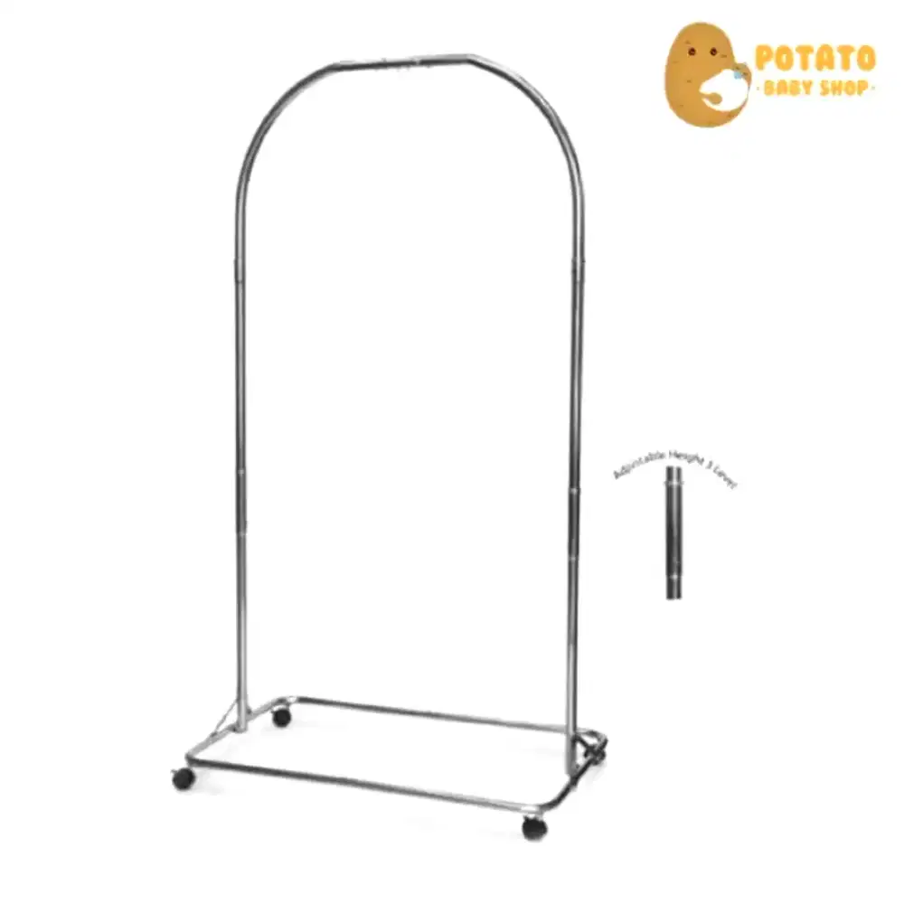 Tiang ayunan bayi merk baby orient stainless tebal, tiang baby chrome