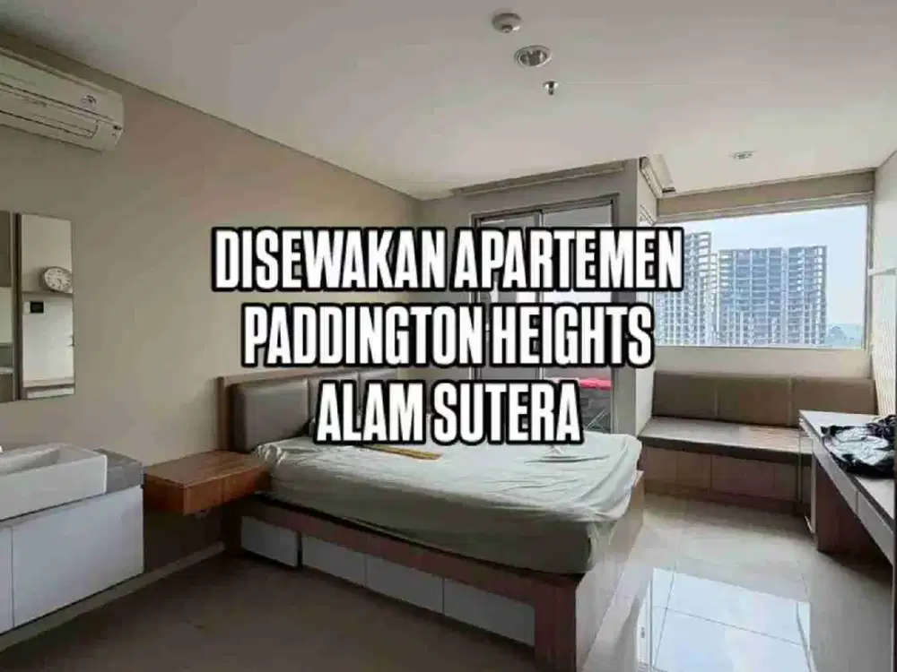 DISEWA APARTEMEN LANTAI RENDAH DI PADDINGTON HEIGHTS ALAM SUTERA DEKAT BINUS MALL