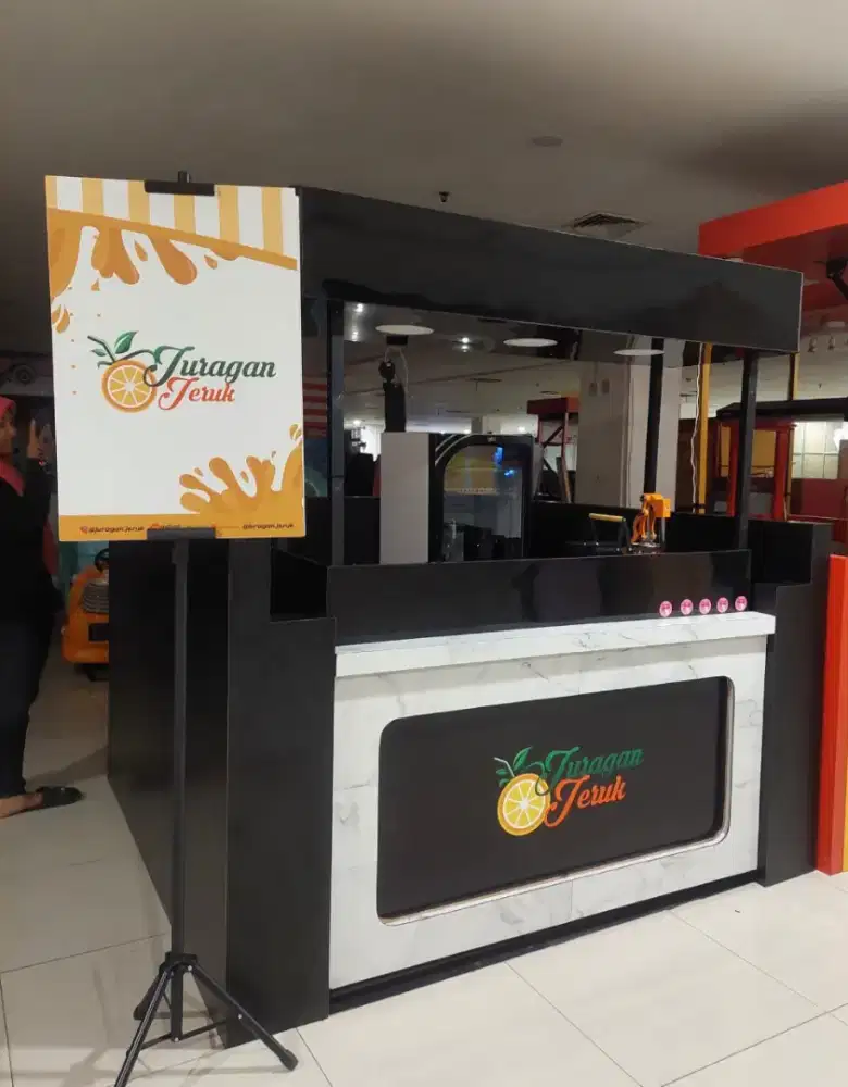 Booth usaha kuliner modern
