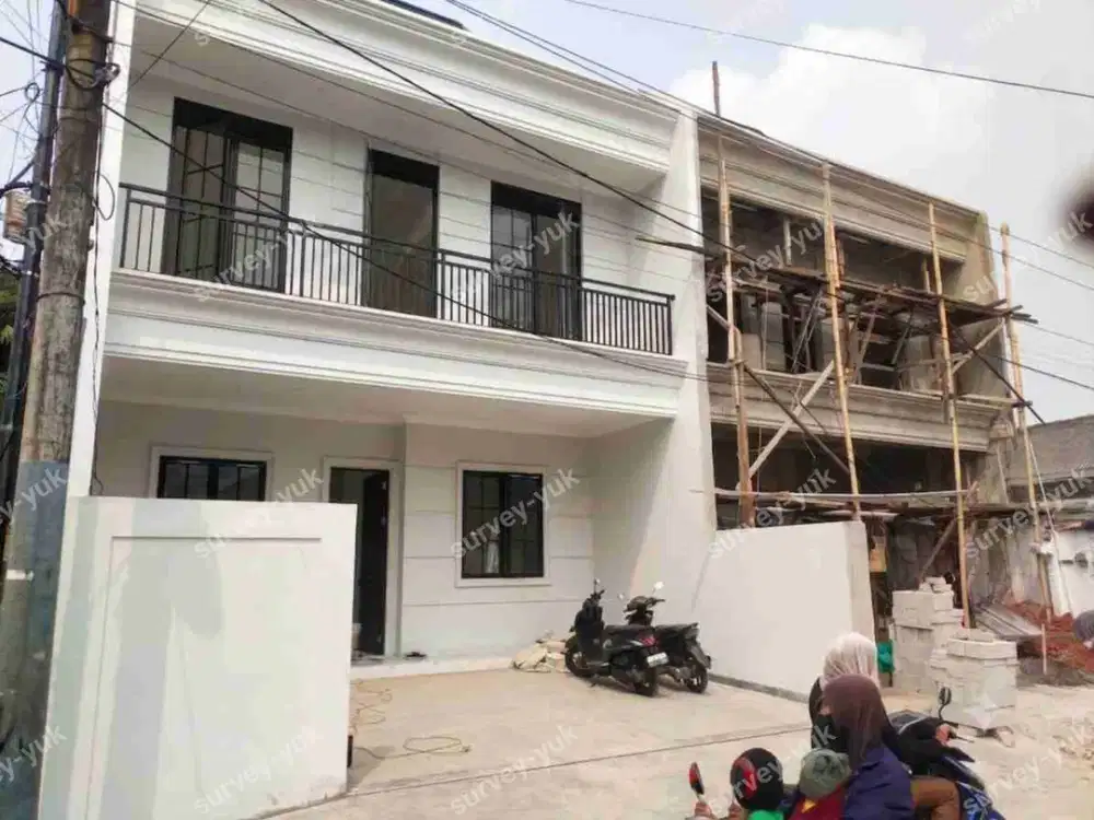 Rumah 2 unit lt 90 m2 lb 131 m2 shm imb  Larangan dekat Halte bus way