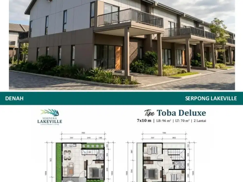 DIJUAL RUMAH SERPONG LAKEVILLE - DEKAT STASIUN KRL CISAUK - RUMAH MURAH SE-CISAUK RAYA
