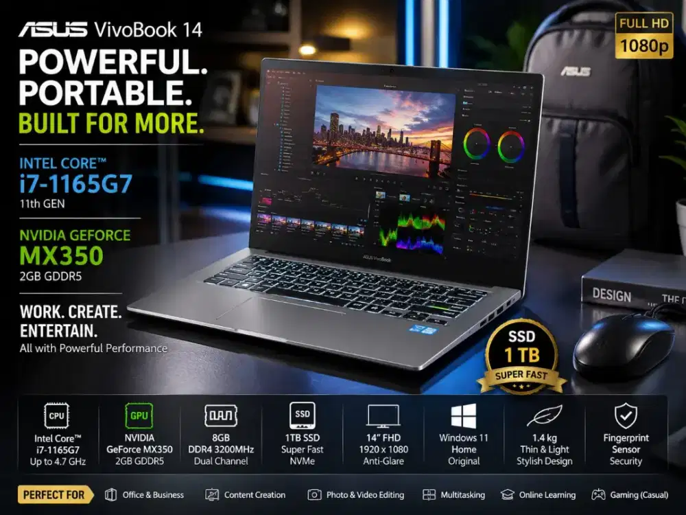 ASUS VivoBook 14 K413EQ (Tipe Tertinggi)