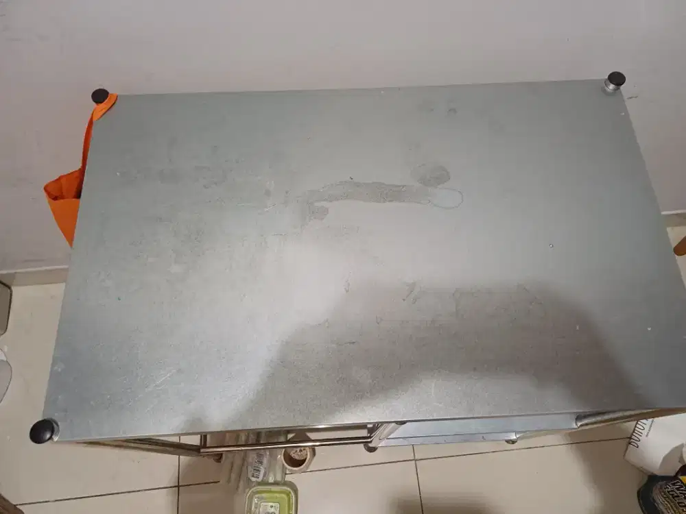 Meja Kompor Stainless Full Besi 3 Tingkat